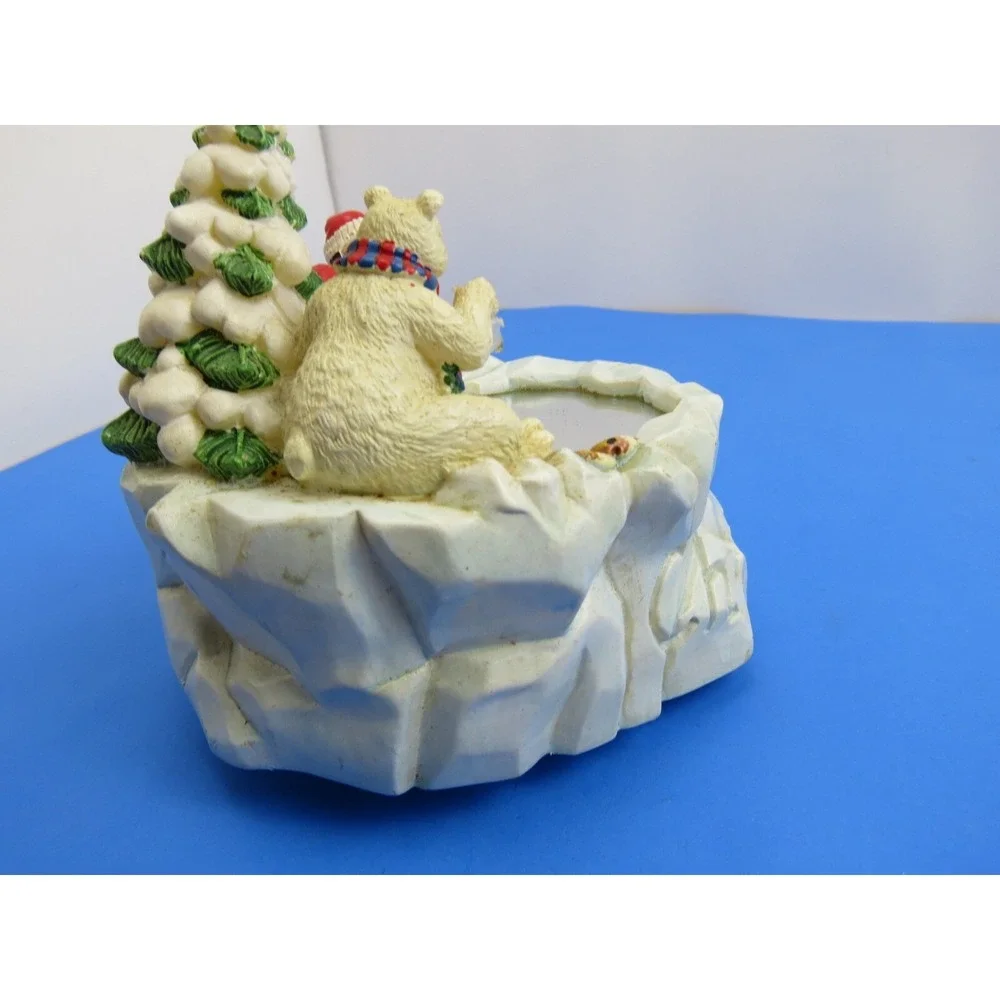 House Of Lloyd Fishing Pond Motion Music Box Christmas Rare 1994